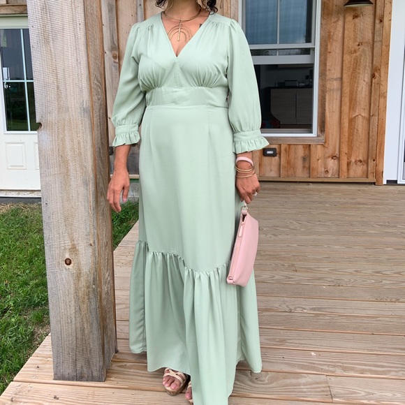 ASOS Mint green formal dress - Picture 2 of 3